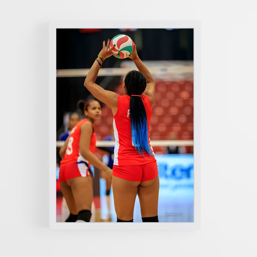 Poster Saut de Voleur – affiche Beach-volley (vue 3)